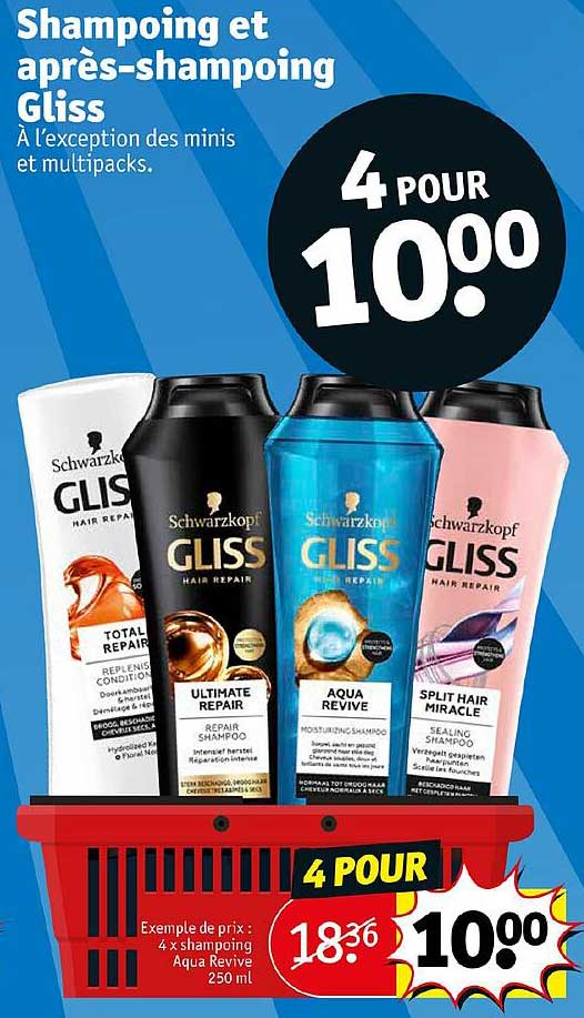 shampoing et après-shampoing gliss