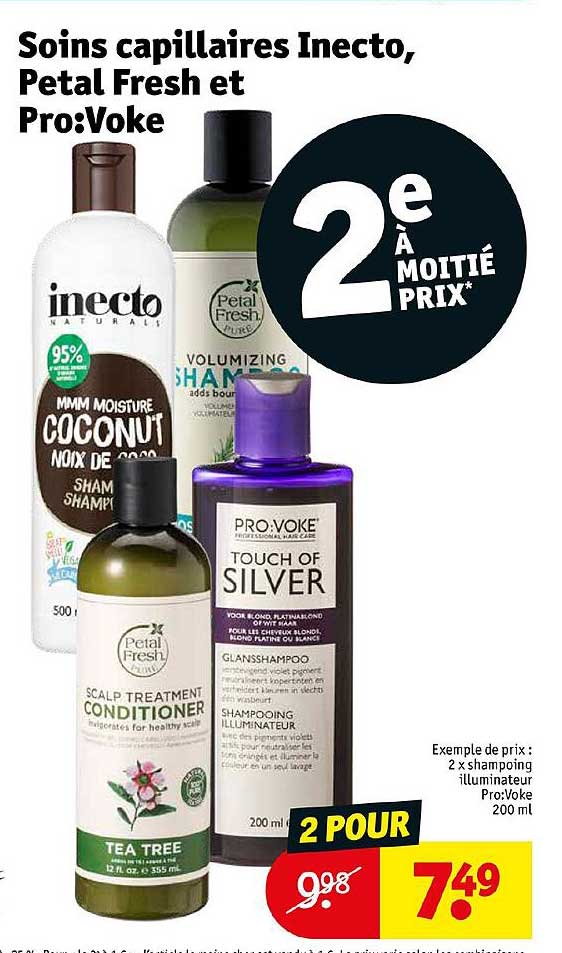 soins capillaires inecto, petal fresh et pro : voke