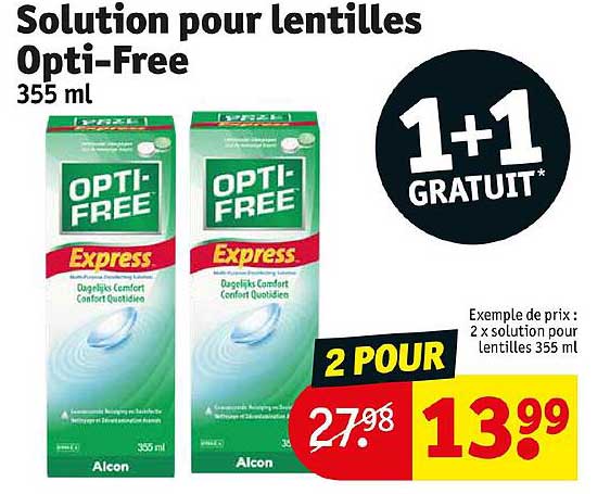 Solution Pour Lentilles Opti-free