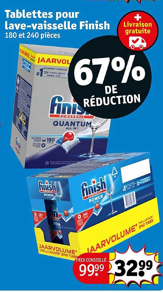 tablettes pour lave-vaisselle finish