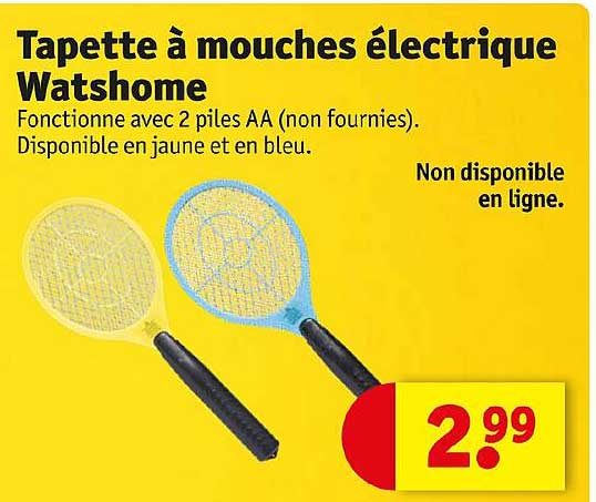 tapette à mouches électrique watshome