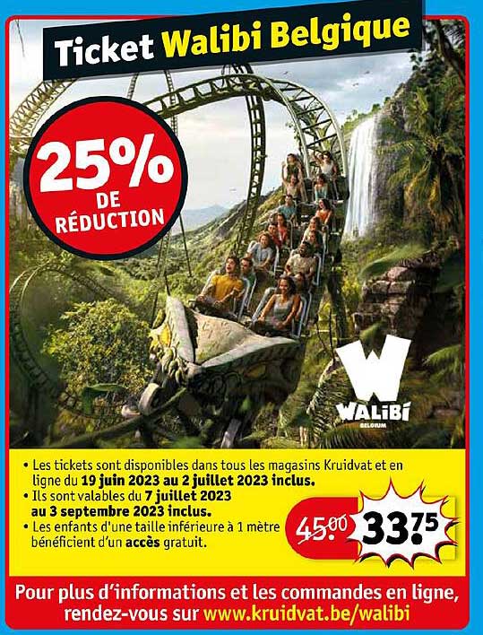 ticket walibi belgique