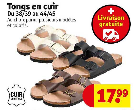 Tongs En Cuir