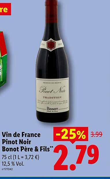 Bonot Père & Fils Pinot Noir