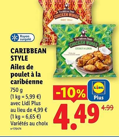 CARIBBEAN STYLE Ailes de poulet à la caribéenne