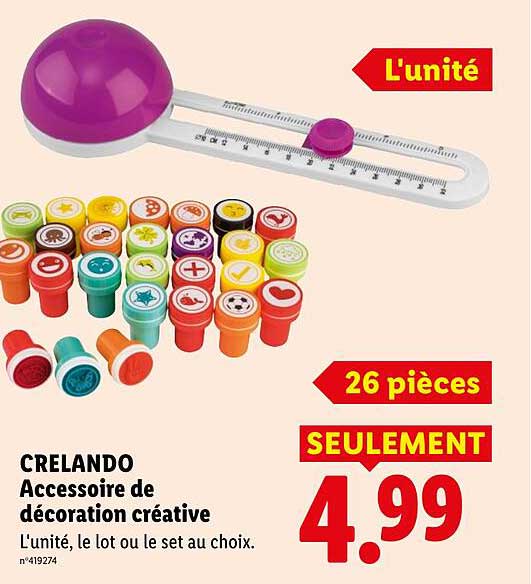 CRELANDO Accessoire de décoration créative