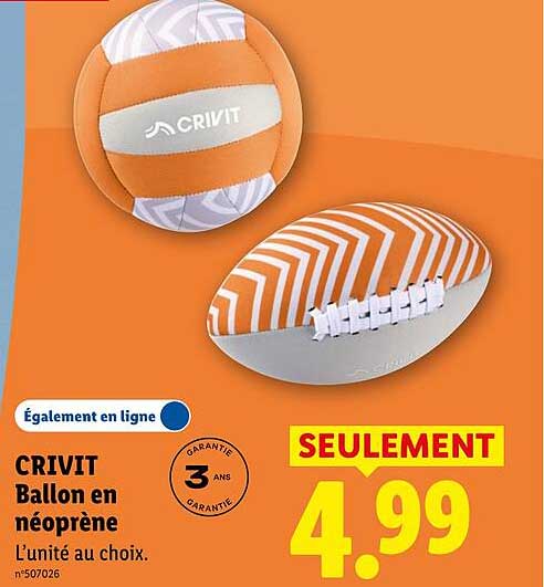 CRIVIT Ballon en néoprène