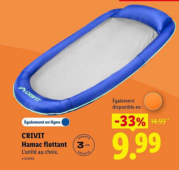 CRIVIT Hamac flottant
