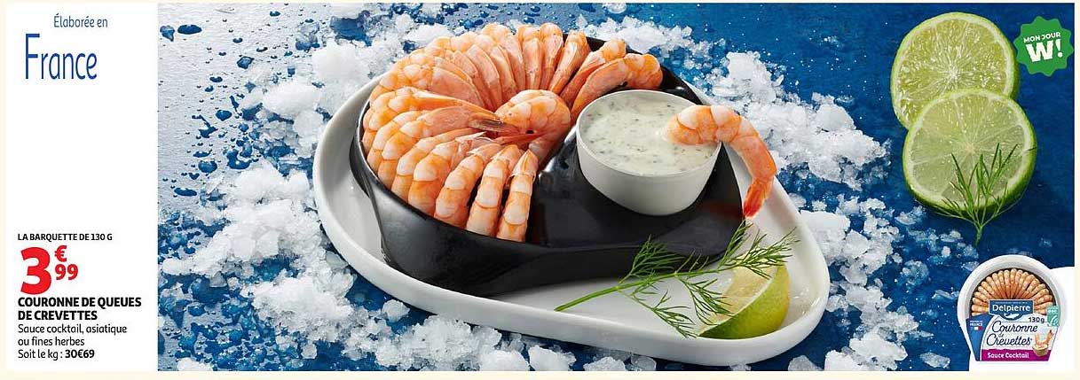 Delpierre Couronne de queues de crevettes