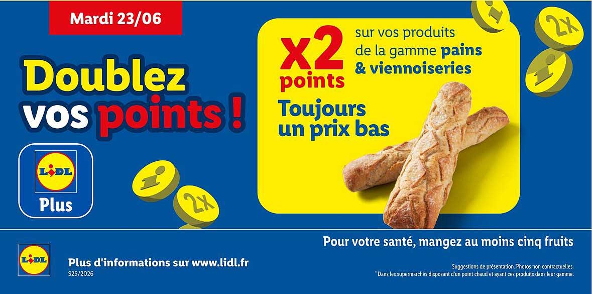 Doublez vos points !