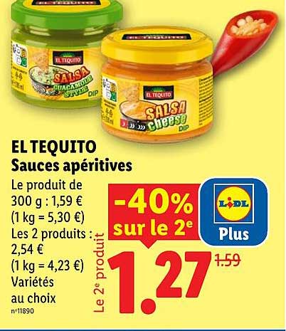 EL TEQUITO Sauces apéritives