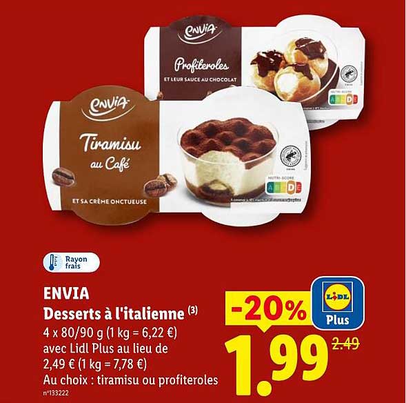 ENVIA Desserts à l'italienne