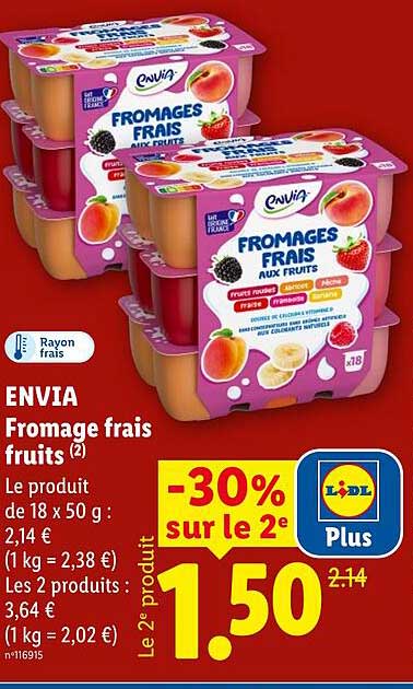 ENVIA Fromage frais fruits
