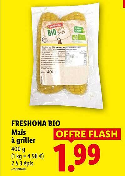 FRESHONA BIO Maïs à griller