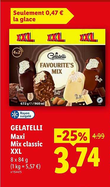 GELATELLI Maxi Mix classic XXL