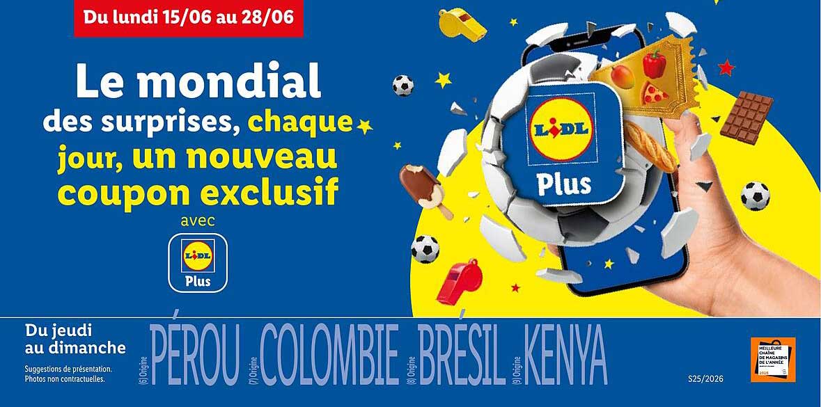 Le mondial des surprises, chaque jour, un nouveau coupon exclusif