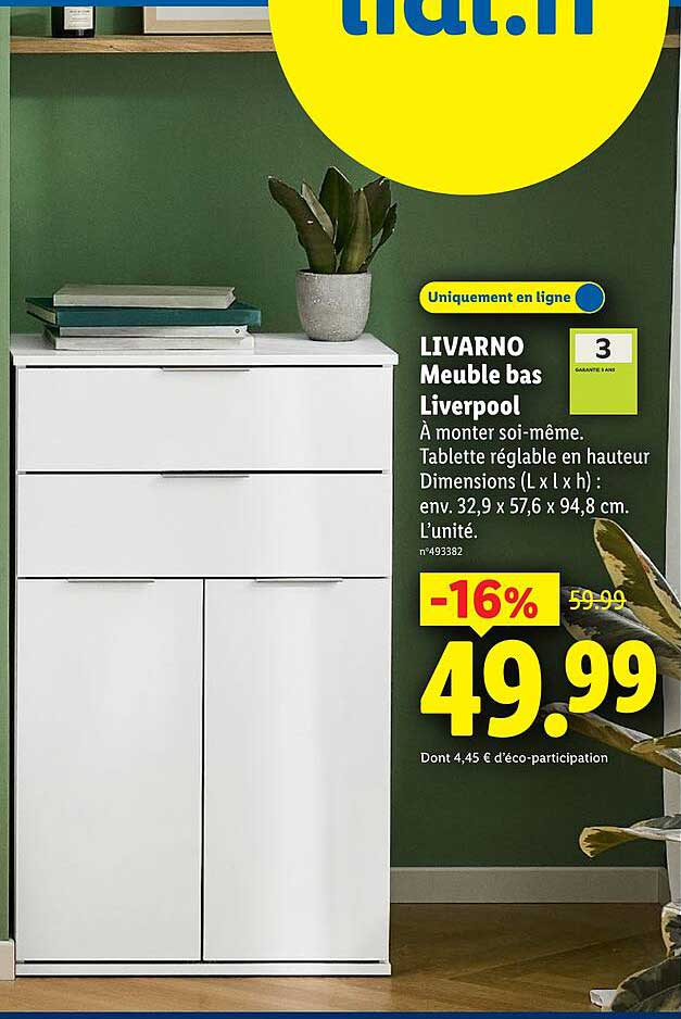LIVARNO Meuble bas Liverpool