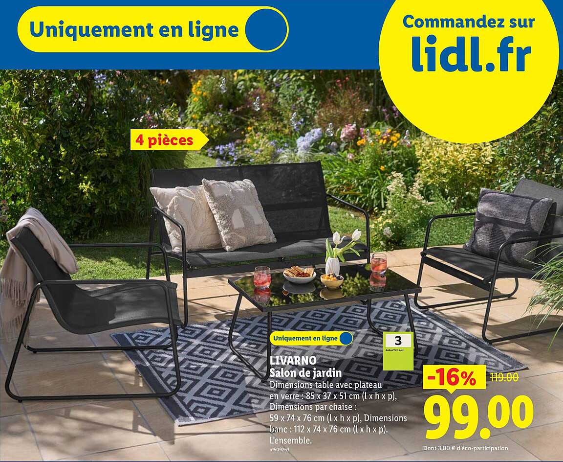 LIVARNO Salon de jardin