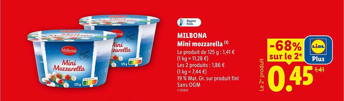 MILBONA Mini mozzarella