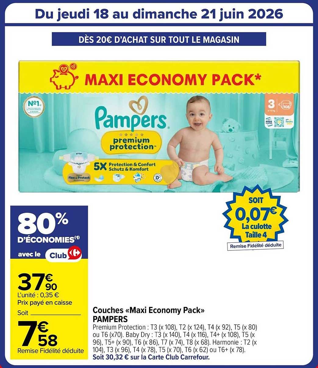 Pampers premium protection