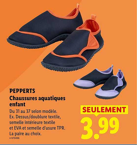 PEPPERTS Chaussures aquatiques enfant