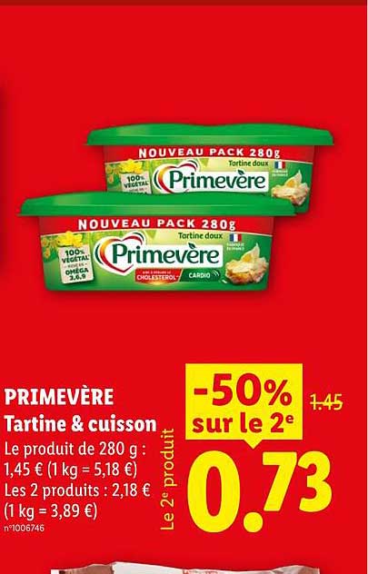 Primevère Tartine & cuisson