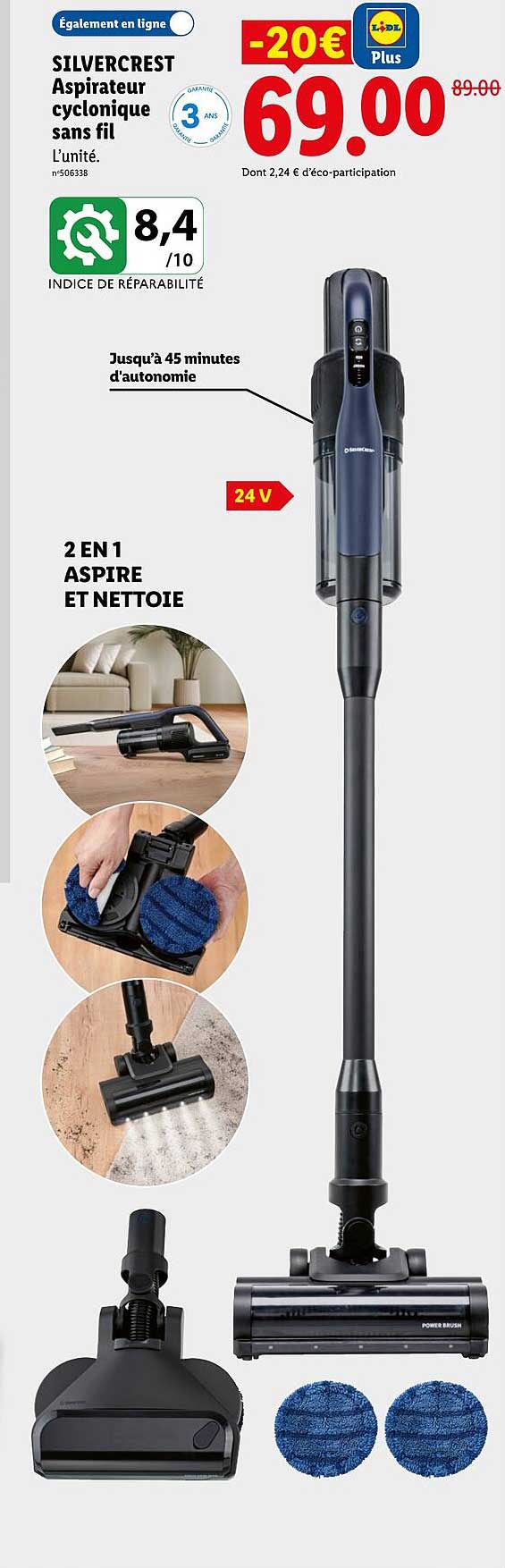 SILVERCREST Aspirateur cyclonique sans fil