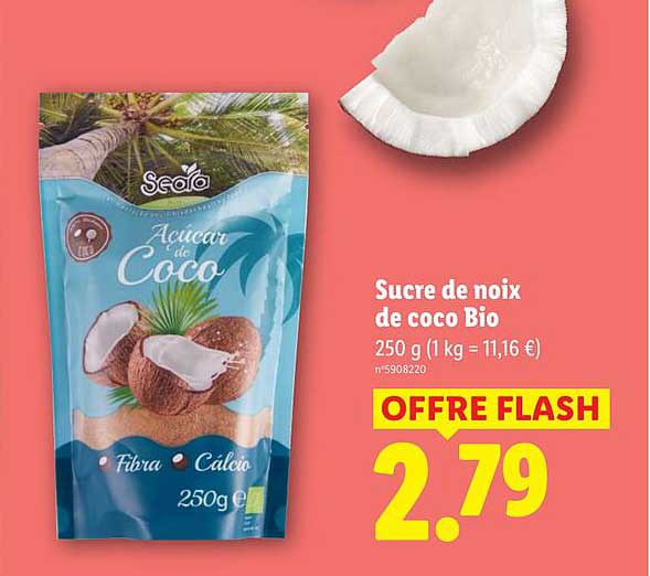 Sucre de noix de coco Bio