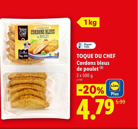 Toque du Chef Cordons bleus de poulet