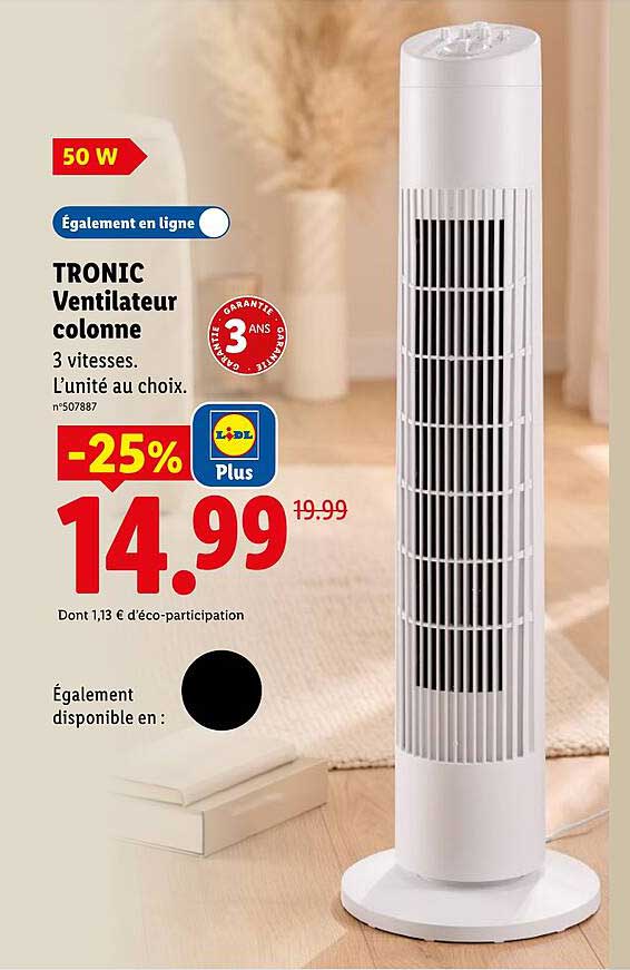 TRONIC Ventilateur colonne