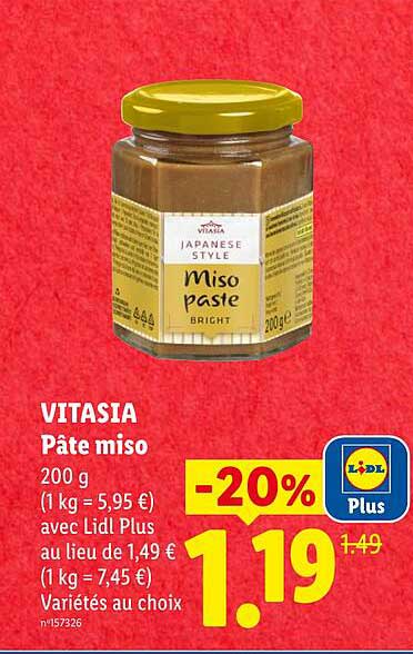 VITASIA Pâte miso