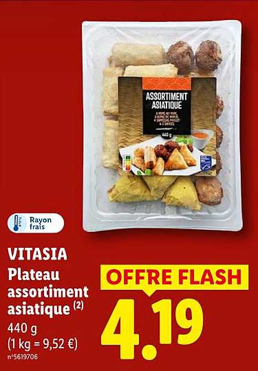 VITASIA Plateau assortiment asiatique