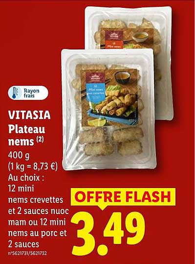 VITASIA Plateau nems