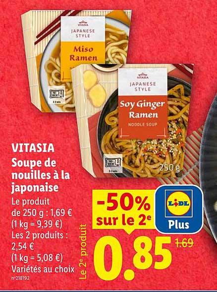 VITASIA Soupe de nouilles à la japonaise