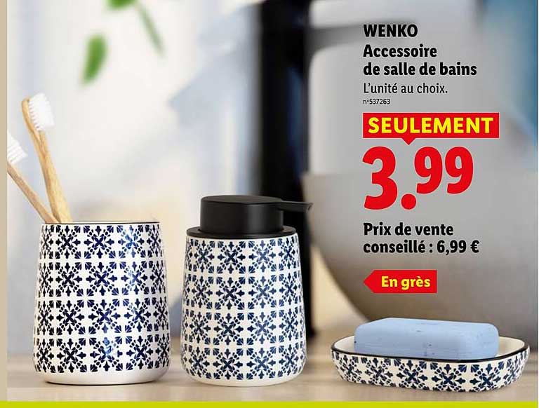 WENKO Accessoire de salle de bains