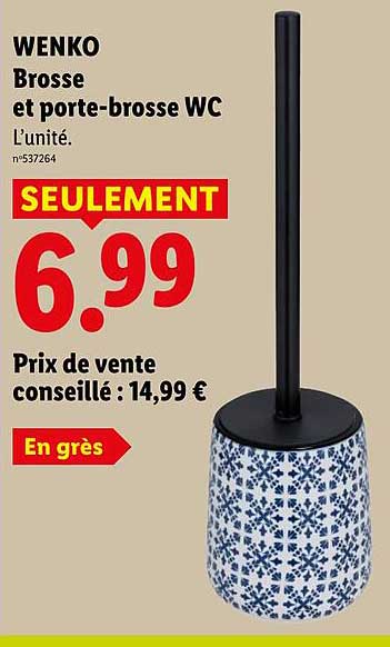 WENKO Brosse et porte-brosse WC