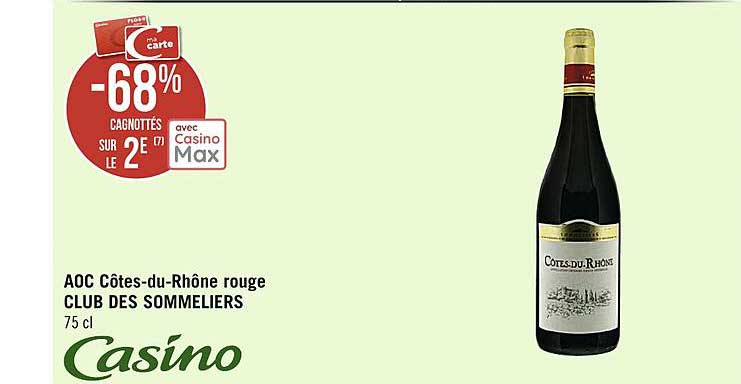 aoc côtes-du-rhône rouge club des sommeliers