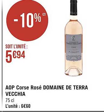 aop corse rosé domaine de terra vecchia