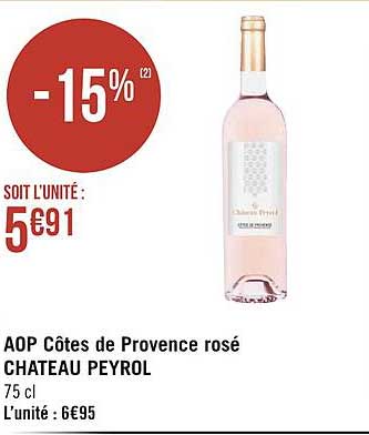 Aop Côtes De Provence Rosé Château Peyrol