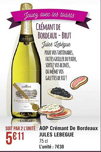 aop crémant de bordeaux jules lebegue