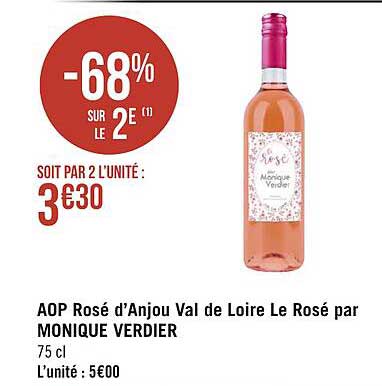 aop rosé d'anjou val de loire le rosé par monique verdier