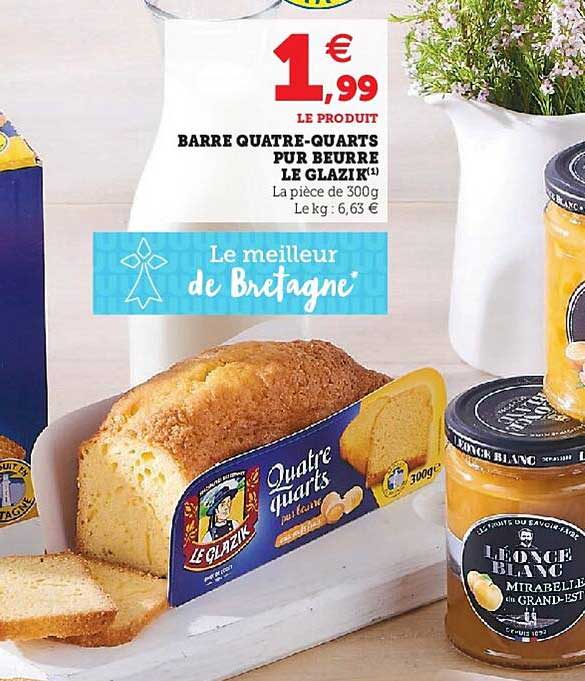 barre quatre-quarts pur beurre le glazik