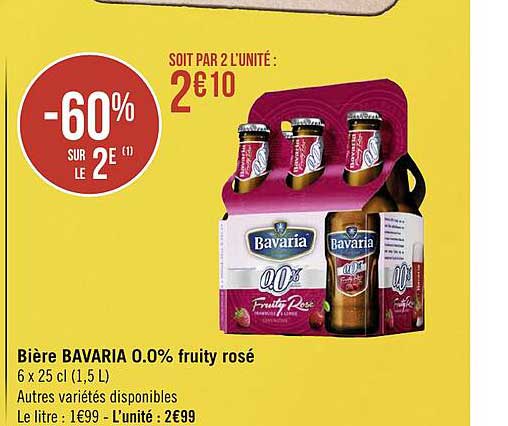 bière bavaria 0.0% fruity rosé