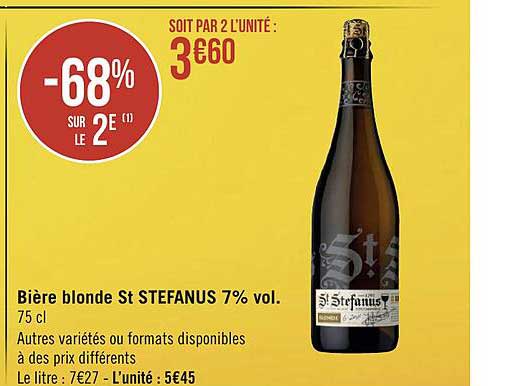 bière blonde st stefanus 7% vol.