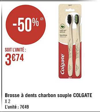 Brosse à Dents Charbon Souple Colgate