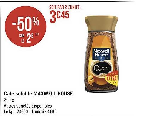 Café Soluble Maxwell House