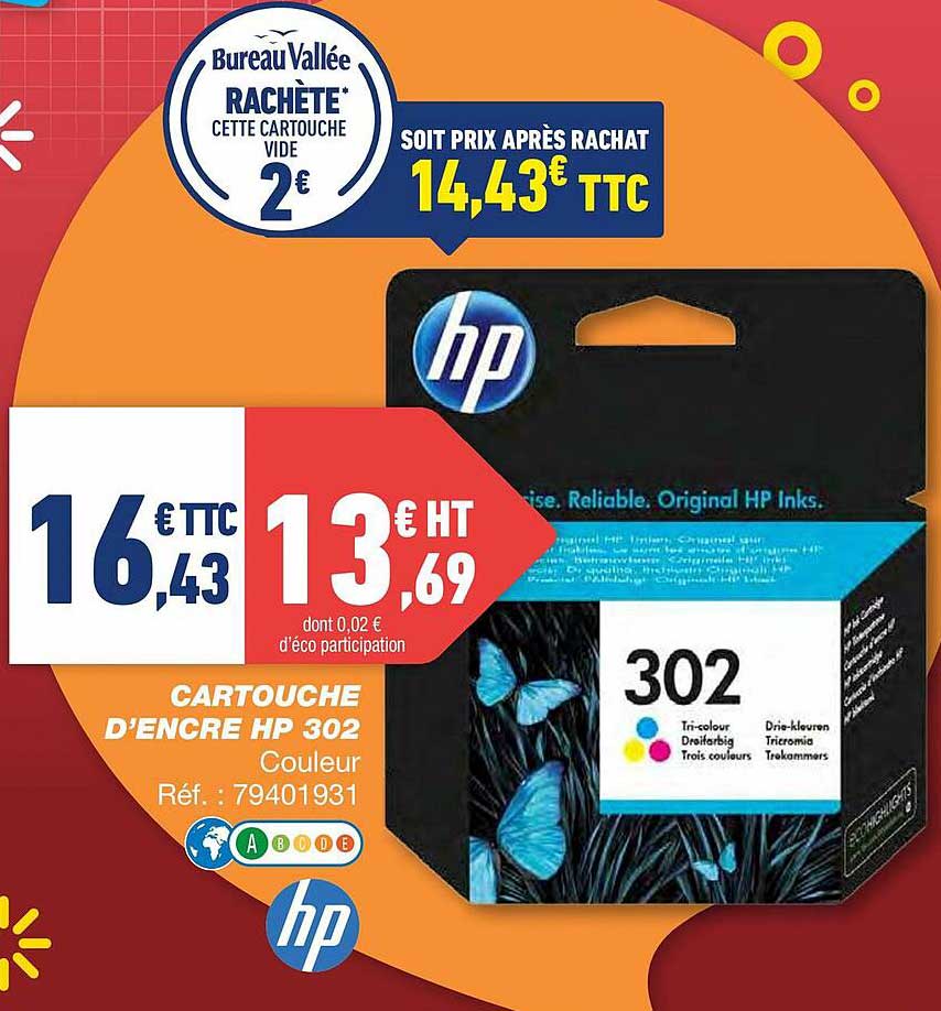 cartouche d'encre hp 302