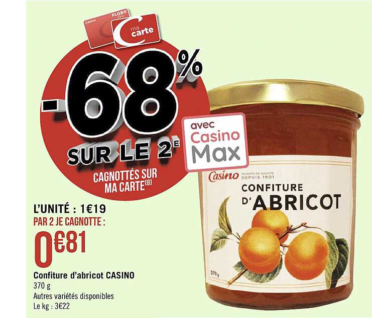 Confiture D'abricot Casino