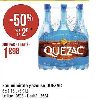 Eau Minérale Gazeuse Quézac