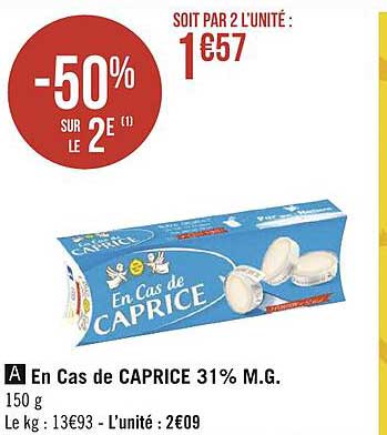 en cas de caprice 31% m.g.